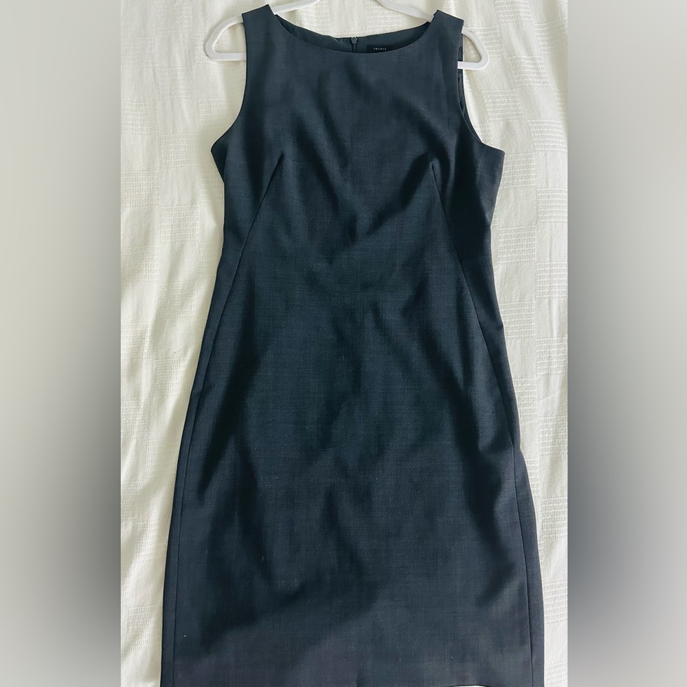 Theory Black Sleeveless Mini Dress